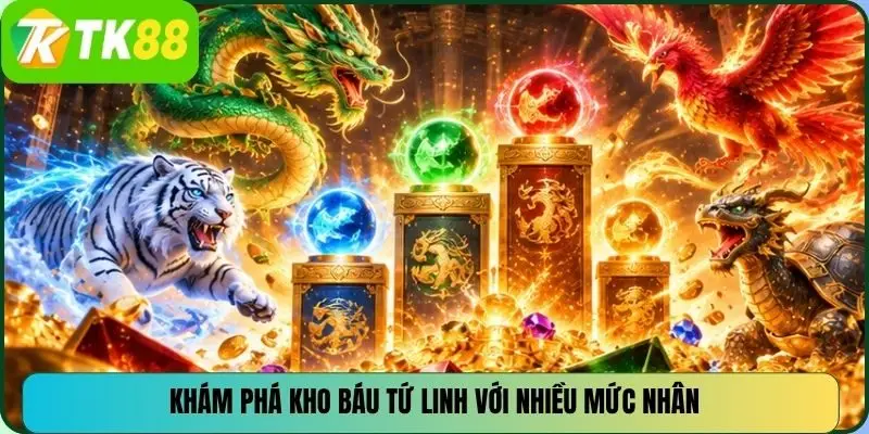 Khám phá Kho báu Tứ Linh với nhiều mức nhân