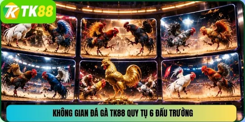 Không gian đá gà TK88 quy tụ 6 đấu trường
